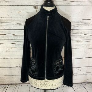 Diffusion D Vintage Velour Jacket Black Size Medium